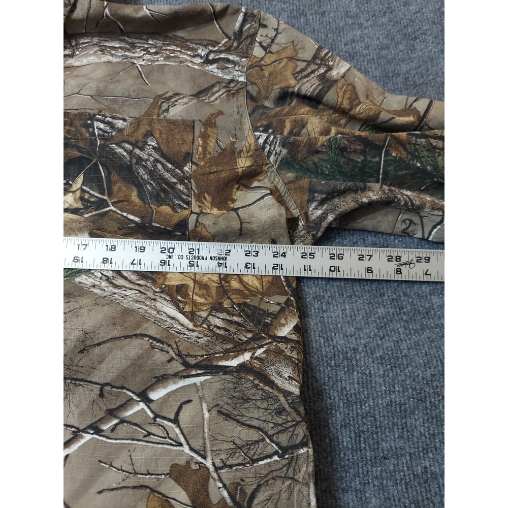 Hobbs Creek Shirt Large Ripstop‎ Button Up Realtree Camouflage Hunting Brush - Picture 5 of 10